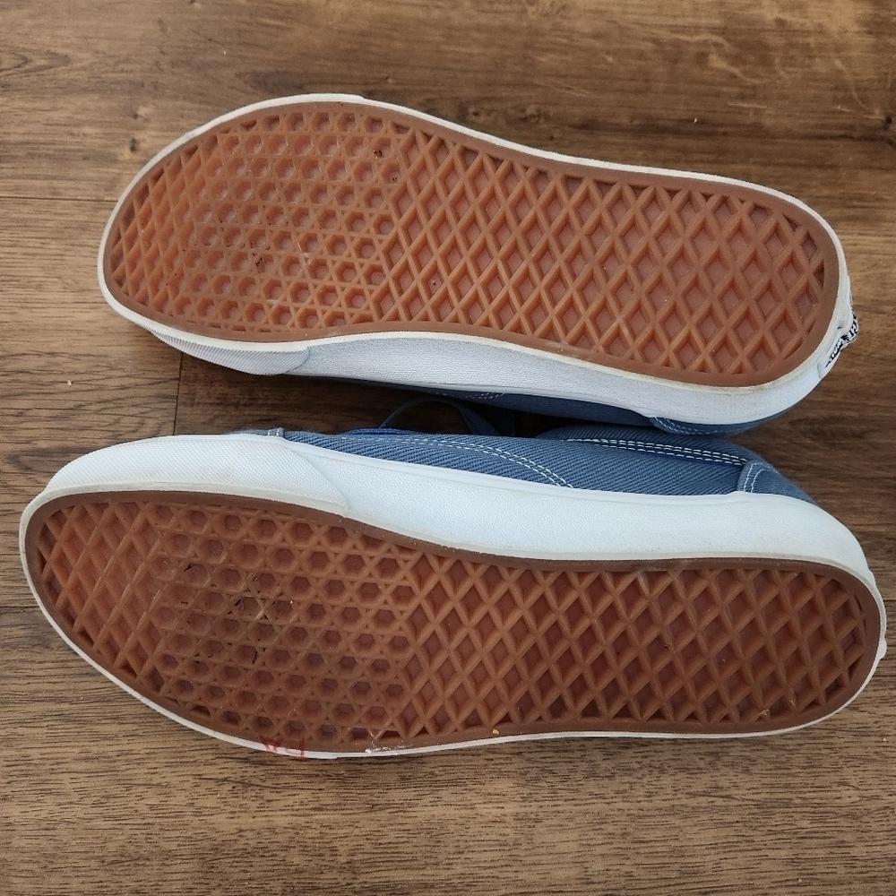 VANS OLD SKOOL SNEAKER IN TWILL ADRIATIC BLUE - Picture 2 of 5